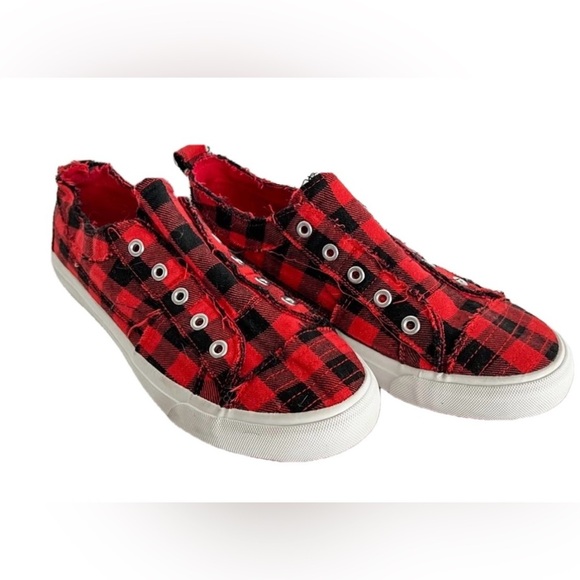 Like new! Sz 9 Corky's buffalo plaid shoes - Picture 1 of 3